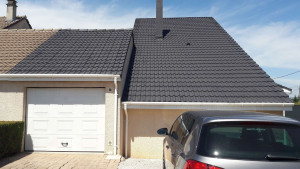 Photo de galerie - Toiture imperméabiliser avec un hydrofuge coloré