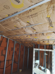 Photo de galerie - Isolation de plafond ferraillage avant 
