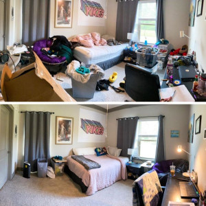 Photo de galerie - Avant : désordre total ?
Après : clean, organisé et apaisant ✨
Transformation complète pour un espace frais et agréable