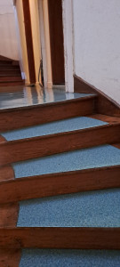 Photo de galerie - Escaliers en bois recouvert de thermoplastique 