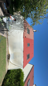 Photo de galerie - Hydrofuge, colorée, rouge, tuiles