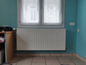 Photo de galerie - Remplacement d'un radiateur et reprise du cuivre.