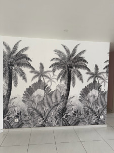 Photo de galerie - Pose un papier peint à raccord