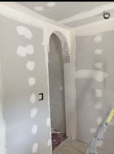 Photo de galerie - Pose placo avec décor 