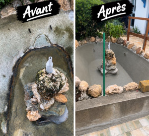 Photo de galerie - Rénovation et remise en état d’un bassin 