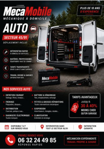Photo de galerie - Mecamobile a votre service, un garage qui vient directement à votre domicile c'est mecamobile devis gratuit sous maximum 24h. 