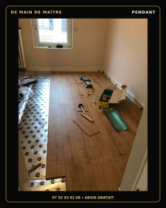 Photo de galerie - Pose de parquet - Revêtement de sol