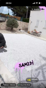 Photo de galerie - Pose de dalle stabilisatrice avec gravier 