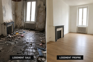 Photo de galerie - Logement sales, remise en état 