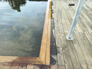 Photo de galerie - Rallonge de terrasse bois exotique et réparation terrasse existent 