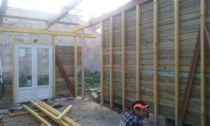 Photo de galerie - Creation espace bureau bois