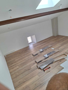 Photo de galerie - Pose de parquet - Revêtement de sol