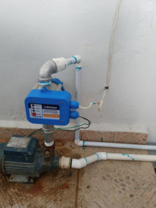 Photo de galerie - Installation et mise en service d’une pompe à eau domestique.