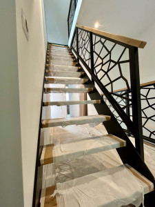 Photo de galerie - Fabrication escalier et garde corps sur mesure 