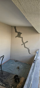 Photo de galerie - Réparation de fissure avec dé agrafées