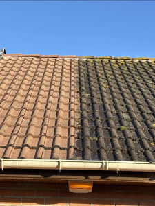 Photo de galerie - Décapage intégral de la couverture + application d’un hydrofuge incolore. merci pour votre confiance 