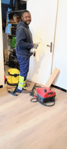 Photo de galerie - Pose de parquet sur carrelage 