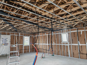 Photo de galerie - Passage gaine Vmc et électricité 