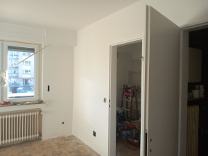 Photo de galerie - Enduisage murs, mise en peinture 