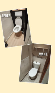 Photo de galerie - Rénovation WC
Pose d'un WC suspendu 