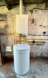 Photo de galerie - Pose de chaudière avec ballon tampon 