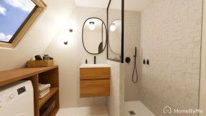 Photo de galerie - Conception photoréaliste d’une salle de bain  