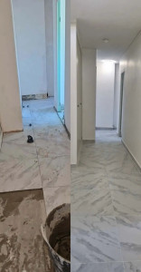 Photo de galerie - Pose de carrelage