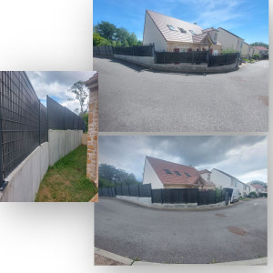 Photo de galerie - Changement clôture sur muret 