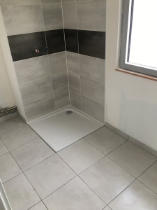 Photo de galerie - Pose de carrelage salle de bain
