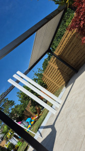 Photo de galerie - Montage pergolas bioclimatique 5mx3m 