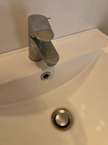 Photo de galerie - Lavabo avant nettoyage 