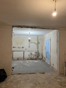 Photo de galerie - Rénovation totale plâtreries peinture carrelage électricité plomberie 