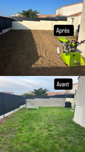 Photo de galerie - Préparation d’un gazon 