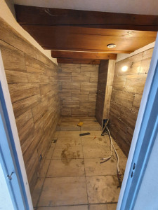 Photo de galerie - Pose carrelage salle de bain 