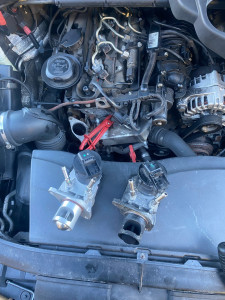 Photo de galerie - Remplacement de la vanne EGR sur BMW 320 D (N47) 