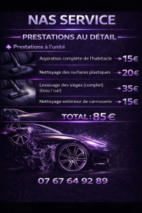 Photo de galerie - Prestation d'entretien véhicule 5 place 