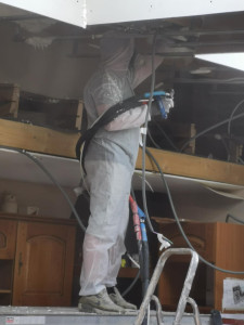 Photo de galerie - Isolation mousse projeté 