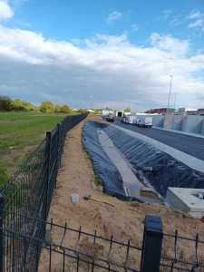 Photo de galerie - Pose de clôture panneaux rigide 