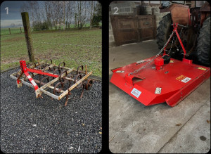 Photo de galerie - Prestation hersage au canadien et coupe au gyrobroyeur (largeur : 1,5m)