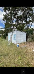 Photo de galerie - Ravalement sur abri de jardin