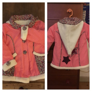 Photo de galerie - Création d’un manteau pour petite fille (T-3 ans)