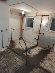 Photo de galerie - Rénovation total d'une cuisine , tranchée et seignée pour les circuits electrique