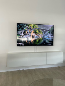Photo de galerie - Fixation tv au mur 