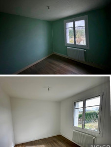 Photo de galerie - Rénovation intérieure enduits et peinture pour valorisation immobilière