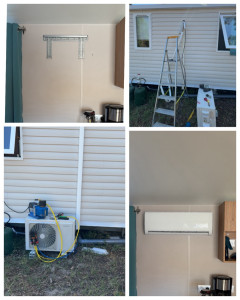 Photo de galerie - Pose de cassette sur mobile home