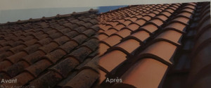 Photo de galerie - Le avant après d’une Toiture,,de ma client, très satisfait