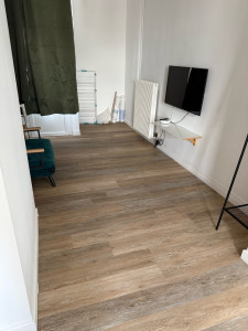 Photo de galerie - Pose d’un parquet, PVC