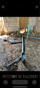 Photo de galerie - évacuation sous dalle pvc 