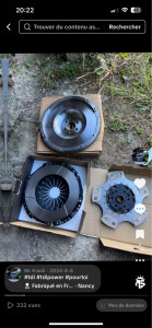 Photo de galerie - Montage embrayage renforcé 980Nm avec volant moteur alu taillée masse 