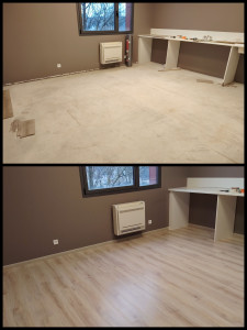 Photo de galerie - Pose de parquet - Revêtement de sol